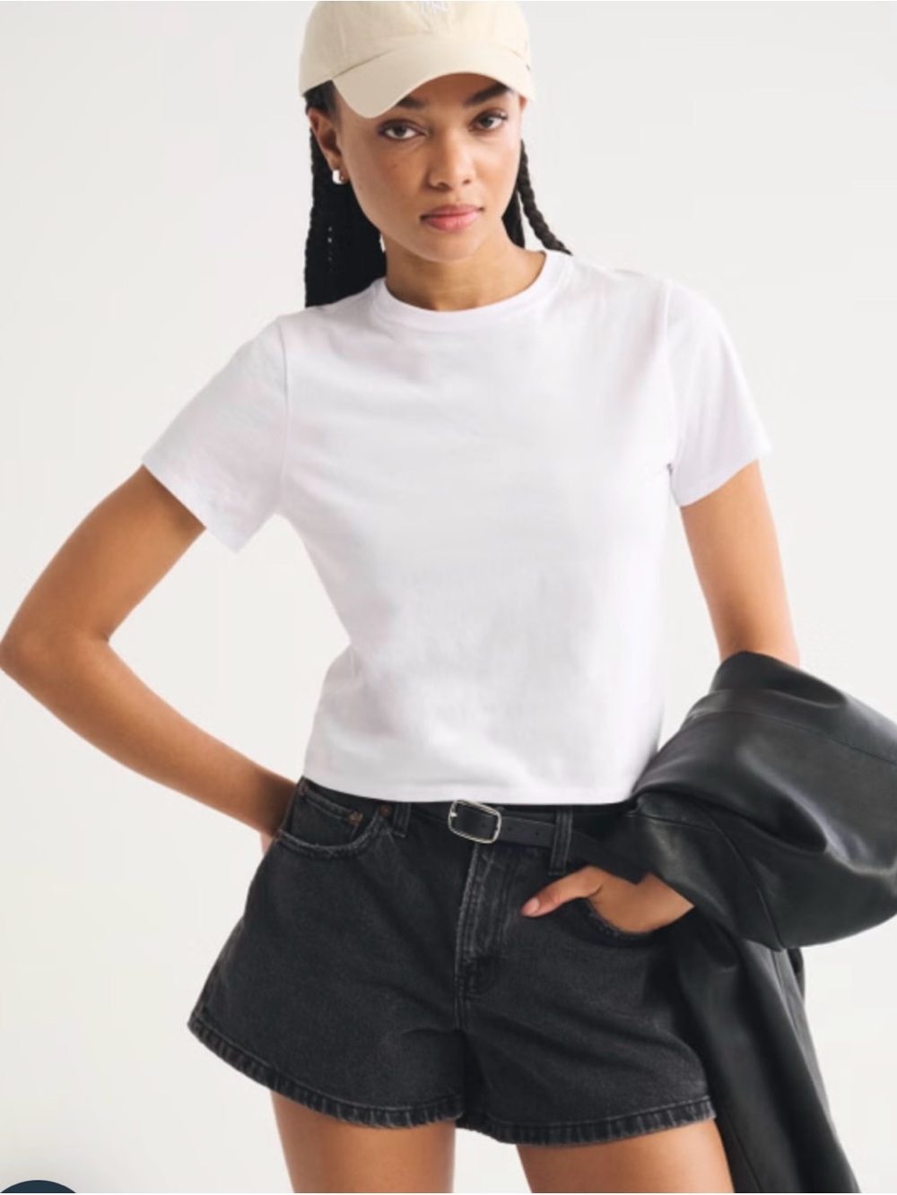 Classic White Crewneck Tee - Women's Casual Top